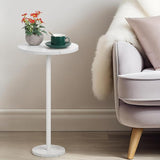 Small Side Table Outdoor Drink Table for Patio Round Pedestal Table Cocktail Table