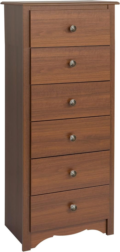 Salt Spring Rustic 6-Drawer Tall Dresser for Bedroom, Farmhouse Dresser Chest