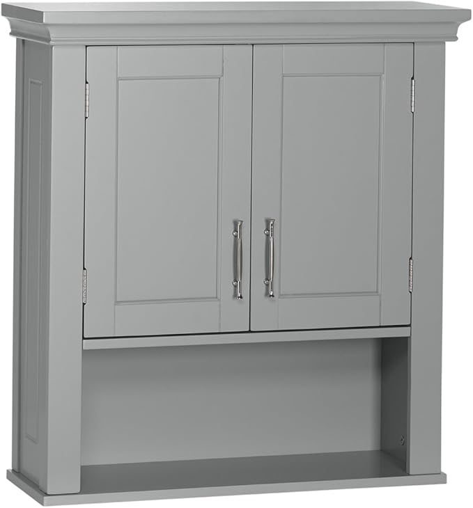 Somerset Two-Door Bathroom and Laundry Wall Mount Storage Medicine Cabinet