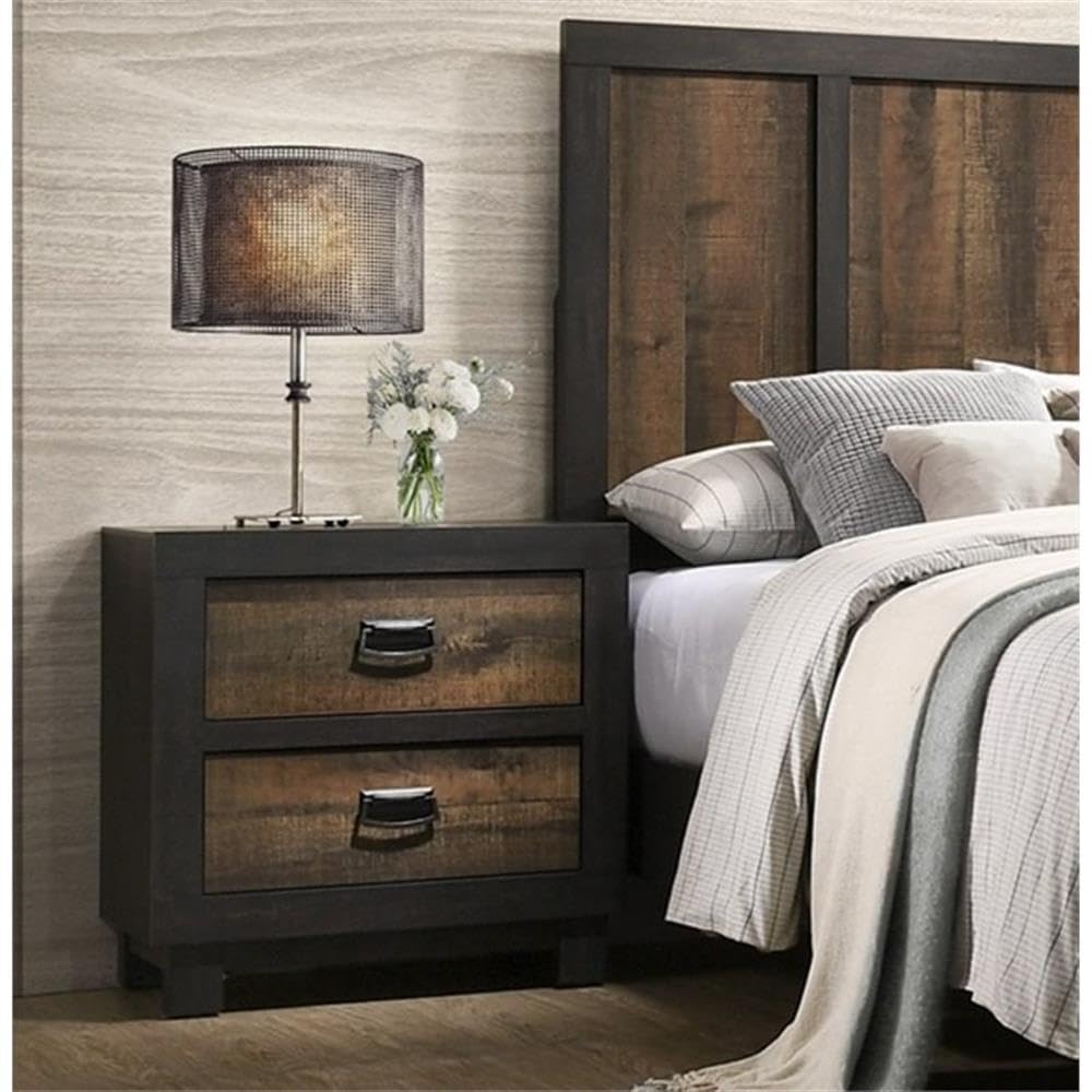 Harrison 2 Drawer Nightstand in Walnut