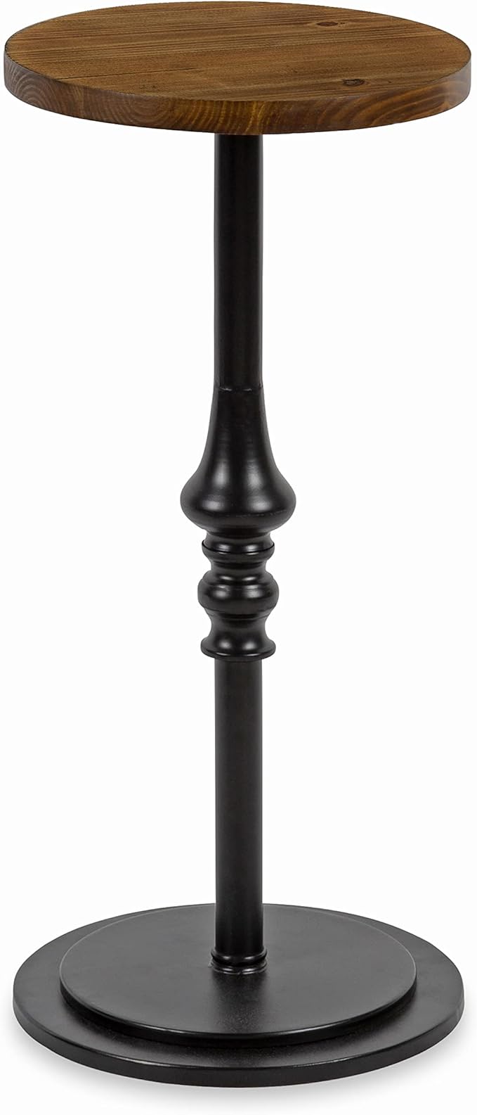 Stratton Round Pedestal Drink Table, 13 x 13 x 26, Bronze, Decorative Mini Table