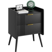 White Nightstand Modern Bedside Table