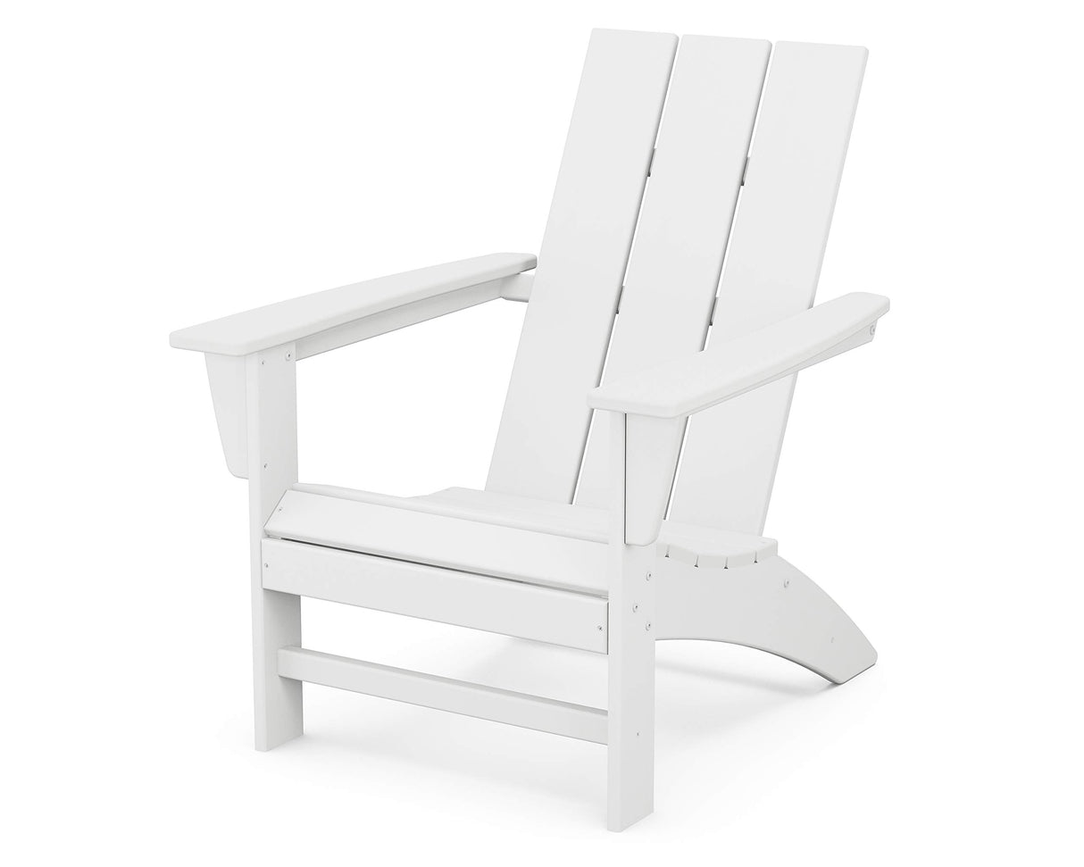 AD420WH Modern Adirondack Chair, White,