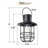 BL820-2 Battery-Operated LED Filament Style Lantern Outdoors Either