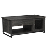 Lift Top Coffee Table with Storage Cabinet, 41.7" Wood Coffee Table for Living Room