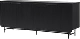 Modern Scandinavian Fluted Door Kitchen Storage Sideboard Buffet Cabinet Console,