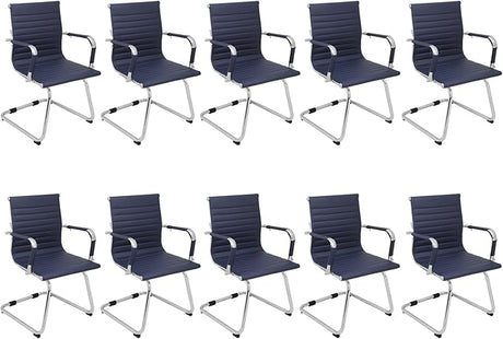 Conference Room Chairs Set of 6, 6 Pack Modern Office Guest Chairs