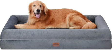 Dog Beds with Waterproof Removable Cover Pet Couch Sofa with Non-Slip Bottom Memory