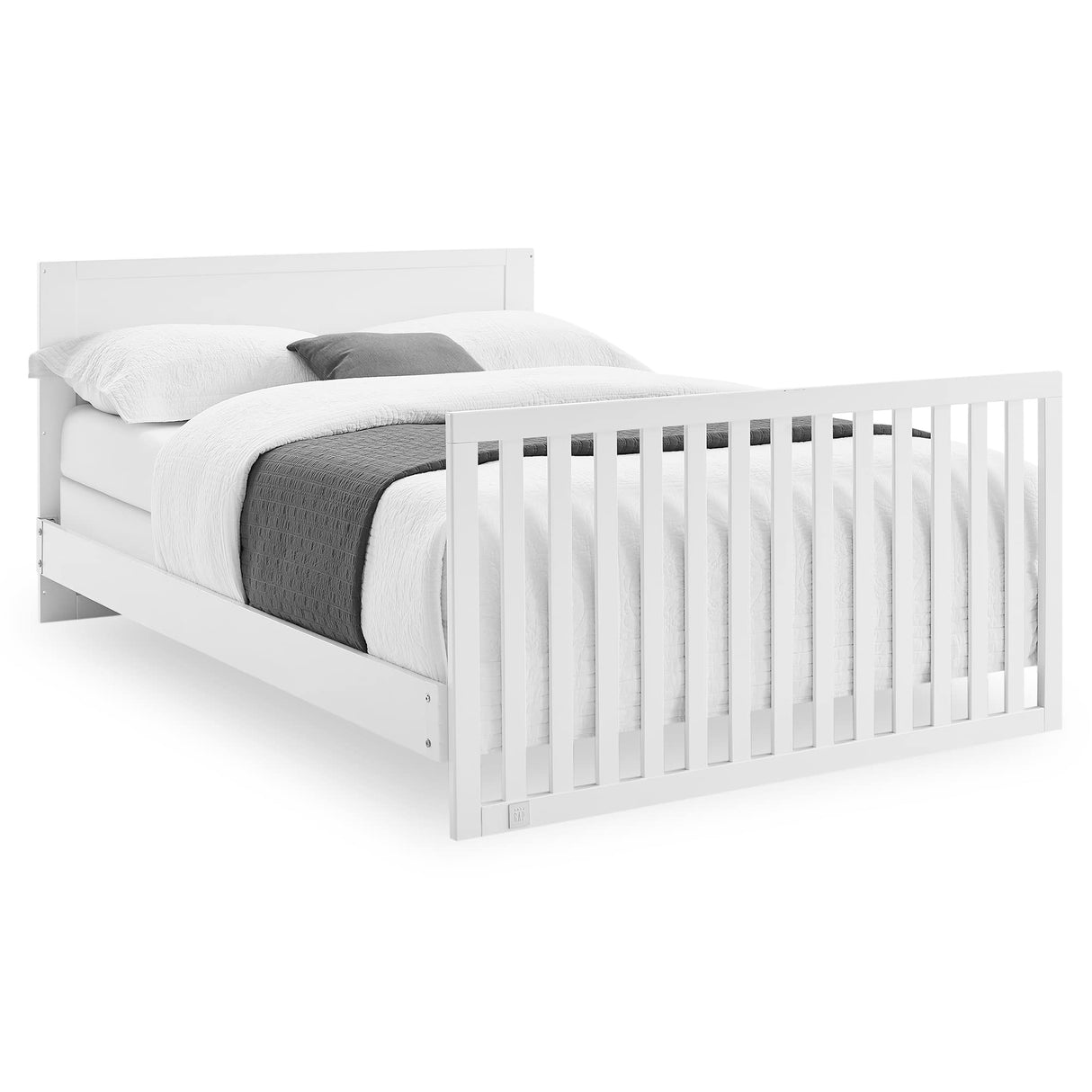 GAP babyGap Oxford 6-in-1 Convertible Crib - Greenguard Gold Certified, Bianca White/Natural