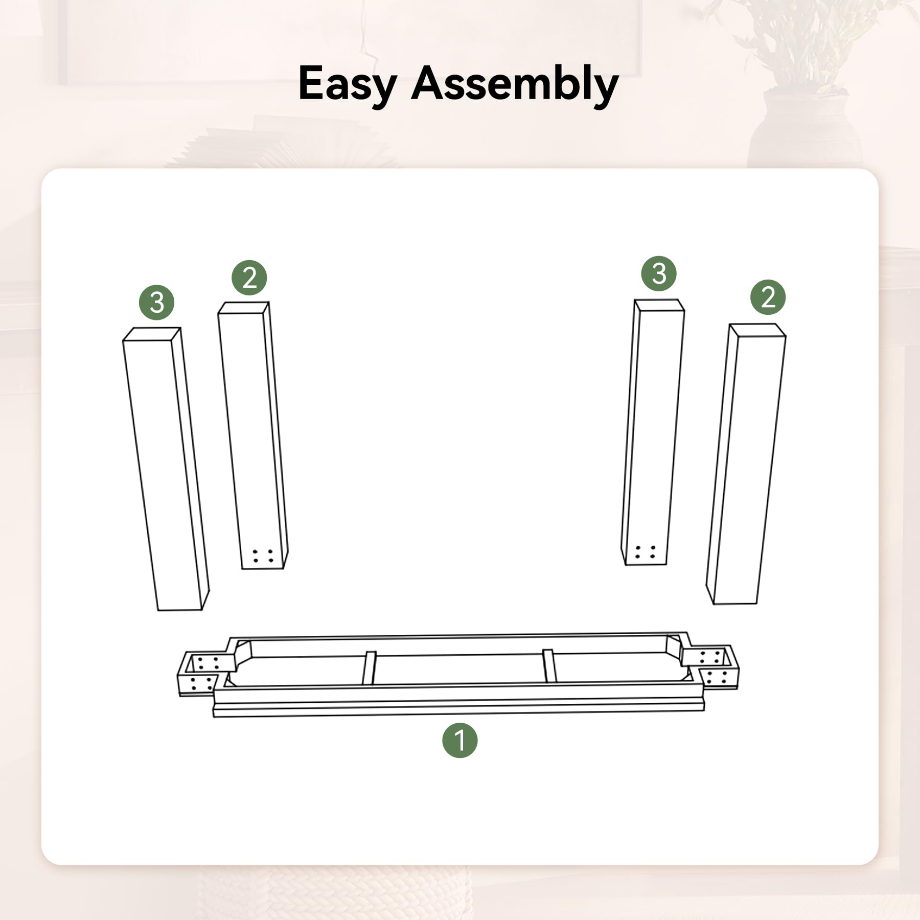 70.9-Inch Solid Wood Console Table - Rustic Brown Farmhouse Entryway Table