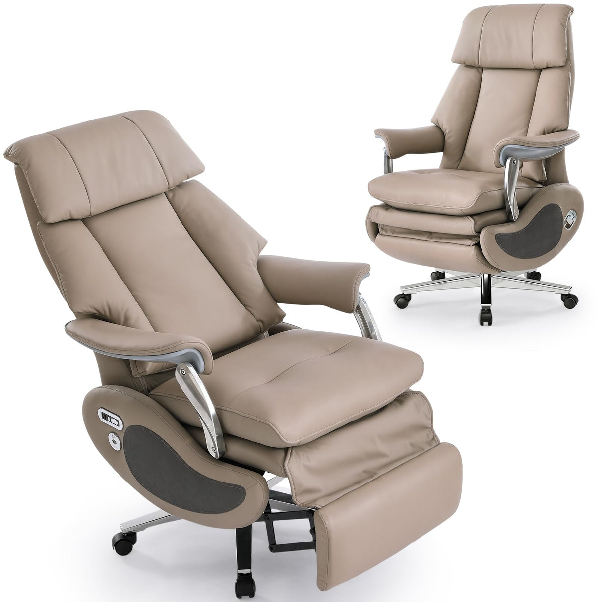 Ergonomic Executive Office Chair Big and Tall Reclining Office Chair with Footrest