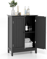 Bathroom Storage Cabinet, Freestanding Bathroom Storage Organizer with Doors