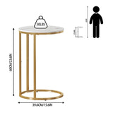 C Table End Table, C Shaped Sofa Side Table, Couch Tables That Slide Under