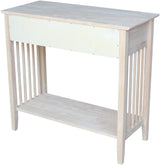 Mission Styled Server and Console Table, Unfinished