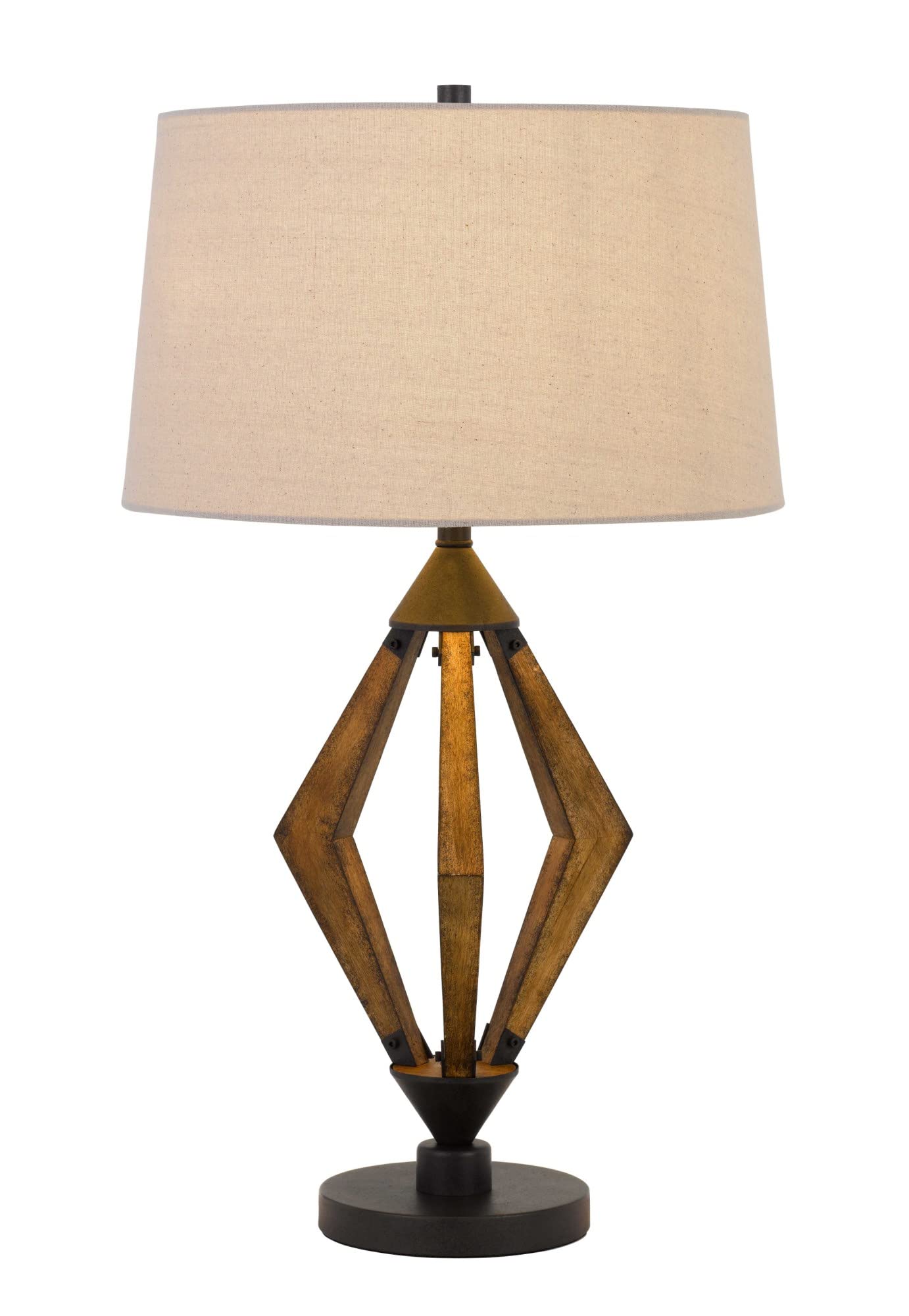 150W 3 Way Metal/Pine Wood Table lamp BO-2856TB