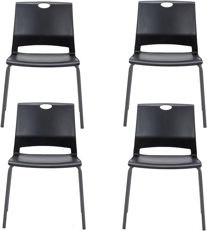 Stacking Chairs for Business, Modern Dining Chairs for Home-Green