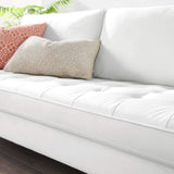 EEI-3764-WHI Valour Performance Velvet Sofa, White