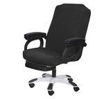 SARAFLORA Office Chair Cover- Large, Black- Removable Computer Cover for with Zipper Universal Rotating Desk High Back Seat Washable Protector Pets