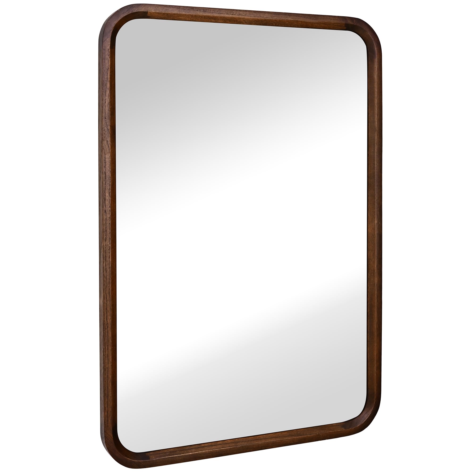 Bathroom Mirror for Wall,Brown Rectangle 24 x 36 inch Hanging Vatiny Tempered Mirrors