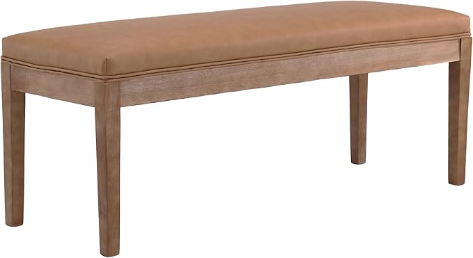 PU Leather Upholstered Entryway Bench Dining Table Benches