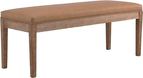 Padded Entryway Bench Linen Upholstered Dining Table Benches Farmhouse