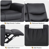 Loveseat Recliner, Double Recliner Chair with Adjustable Footrest