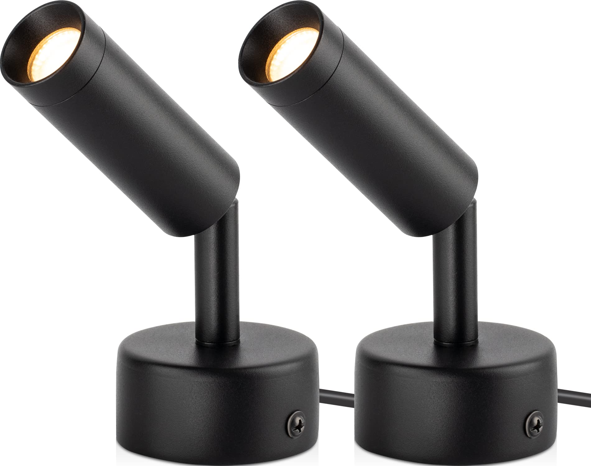 2 Pack Indoor Spotlight LED Up Lights for Plant 120V Floor Spot Lights Accent