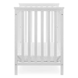 Middleton Mini Crib with 2.75-Inch Mattress - Greenguard Gold Certified, Textured White