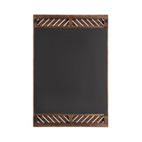 Mezzeta Modern Wooden Chevron Rectangle Wall Mirror