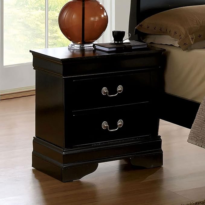 Mid Century Nightstand with Drawers, 2-Drawer Dresser Chest Bedside Table