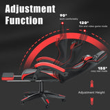 Gaming Chair with Footrest - Ergonomic High Back Reclining Computer Chair