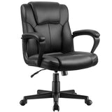 Executive Office Chair Swivel Task Seat with Ergonomic Mid-Back, Waist Support