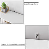 9 Cube Storage Organizer with Drawers, White Tall Bookshelf with Storage