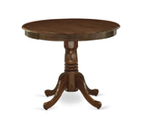 ANEL5-AWA-05 5 Piece Modern Dining Table Set Includes a Round Dining Room Table
