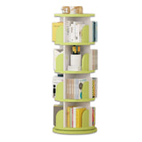 Book Shelf Wooden Fashion 360° Rotating Bookshelf 3/4/5-tier Bookshelves Floor