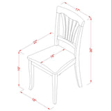 PSAV7-SBR-C 7 Piece Modern Dining Set Consist of a Rectangle Wooden Table