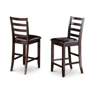 FAIR7-CAP-LC 7 Piece Counter Height Dining Table Set Consist of a Square Wooden Table
