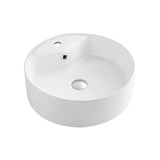 BSK5402A Solea Collection Mira Bathroom Basin Sink, White