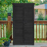 Outdoor Storage Cabinet, Garden Storage Shed, Outside Vertical Shed with Lockers