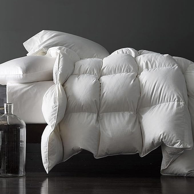Luxurious Down Duvet Insert Feather King Size White Heavyweight Thickened 100%