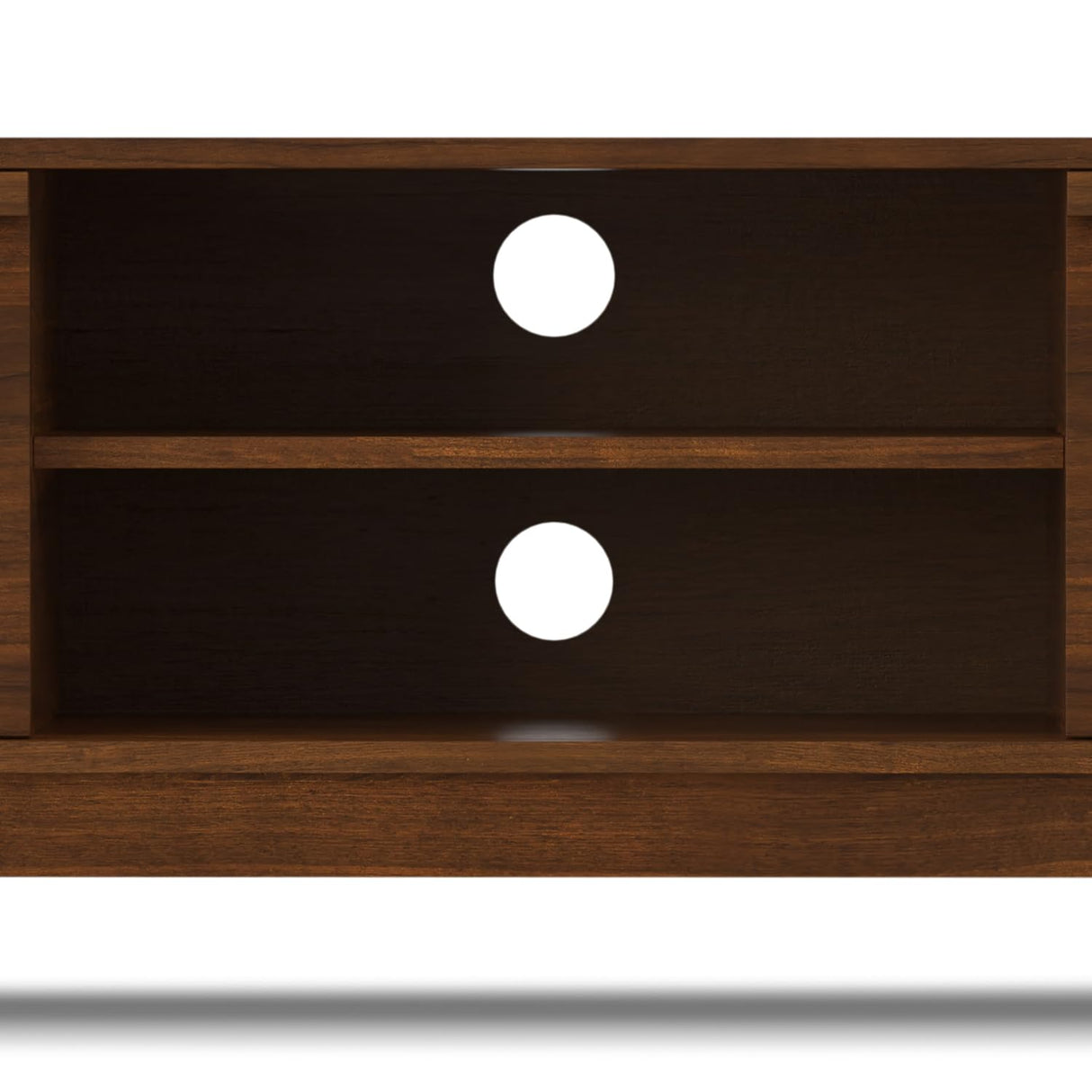 SIMPLIHOME Lennon 72 inch Wide Mid Century Modern TV Media Stand in Walnut Veneer for the Living Room and Entertainment Center