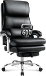 Heavy Duty Office Chair 600lbs - Big and Tall Executive Desk Chair with Footrest