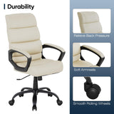 Ergonomic Executive Office Chair,Leather High Back Desk Chair, Tall Computer Chair