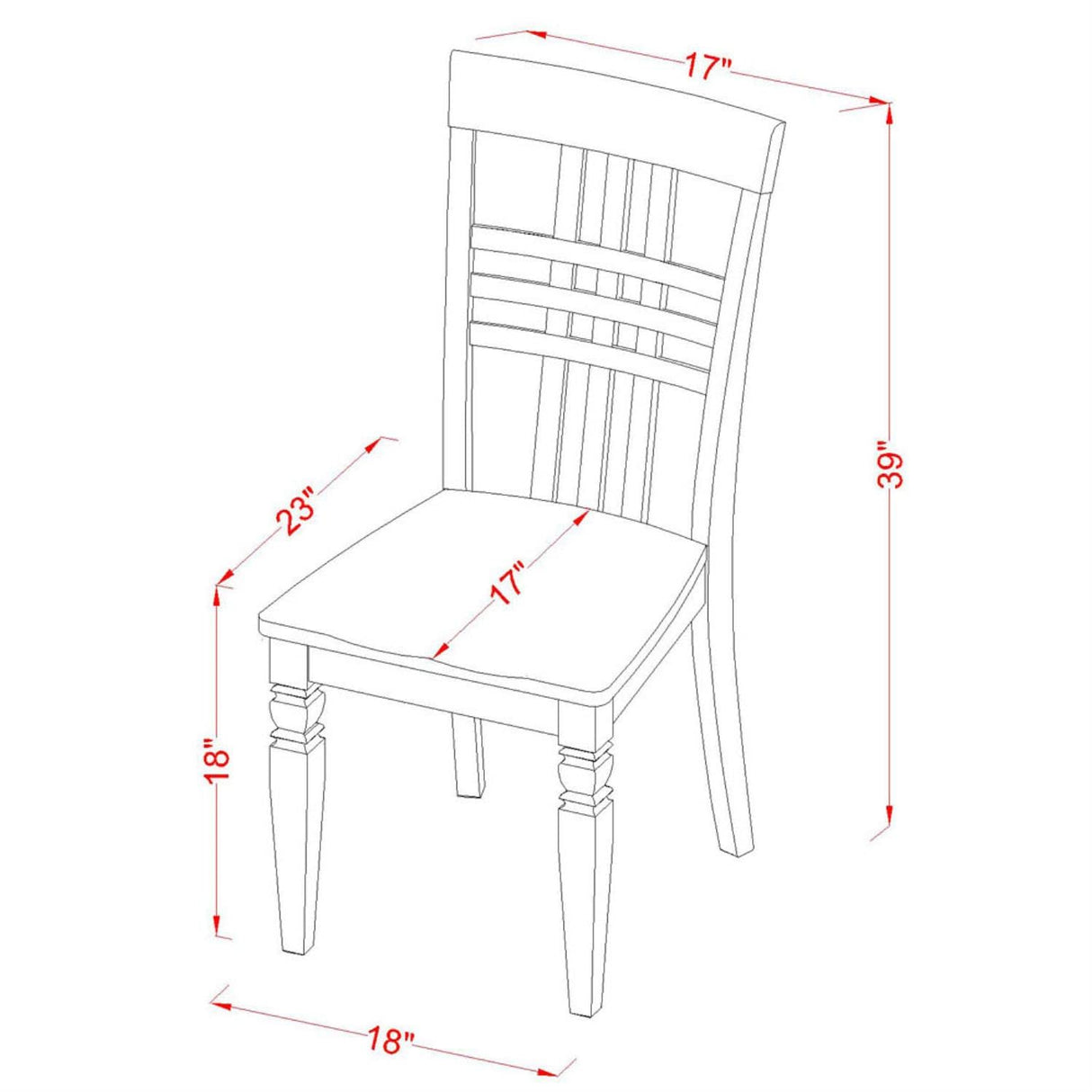 ANLG3-BCH-W 3 Piece Room Set Contains a Round Kitchen Table with Pedestal and 2 Dining Chairs,