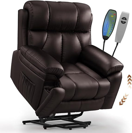 Oversized Lift Chairs Recliner for Elderly with Massage and Heat