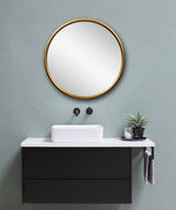 Gold Metal Frame Mirrors Wall Mount Hook Offered for Home Decor - 0948RZ