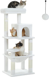 56.3'' Tall Cat Tree for Indoor Cats Multi-Level Cat Tower