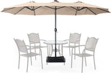 15ft Double Sided Patio Umbrellas with Base Included,