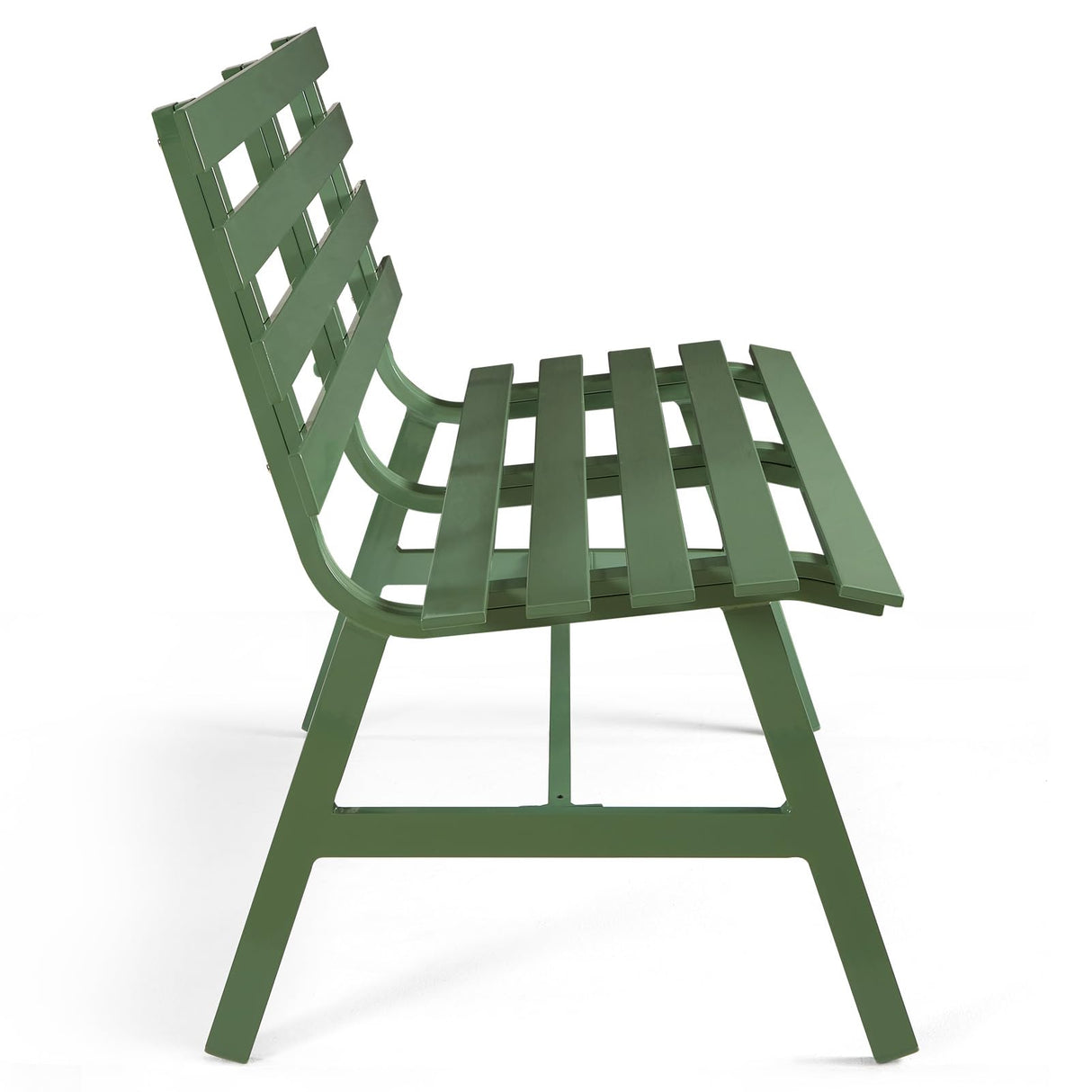 Outdoor Bench Weatherproof Aluminum Park Bench