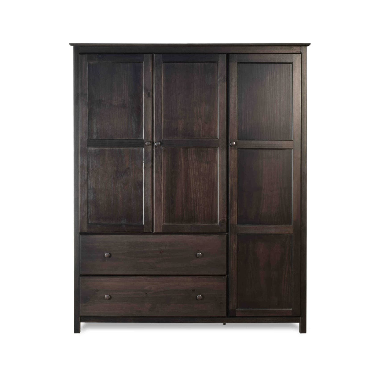 Shaker 3-Door Wardrobe, Expresso